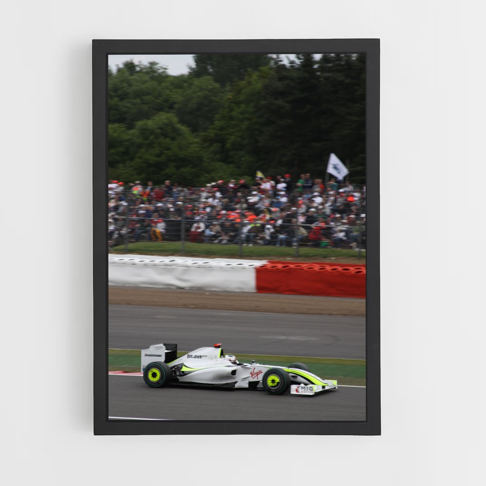 Poster Brawn de bgp – affiche Voitures de Formule 1 (vue 2)